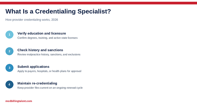 What Is a Credentialing Specialist? (2026)