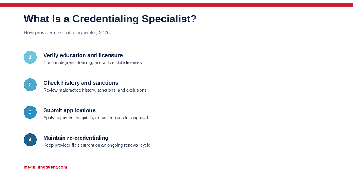 What Is a Credentialing Specialist? (2026)